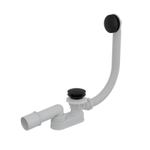 Bonde clic-clac de bain avec siphon, Noir…