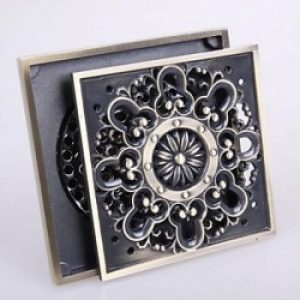 Bonde de drainage d&rsquo;eau anti-odeur de luxe en laiton antique