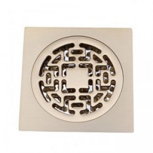 Bonde de drainage d&rsquo;eau en laiton antique