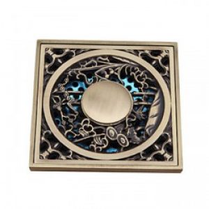 Bonde de drainage d&rsquo;eau en laiton antique