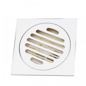 Bonde de drainage d&rsquo;eau en laiton argenté