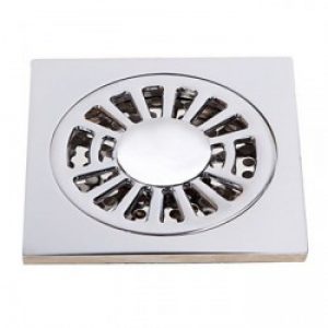 Bonde de drainage d&rsquo;eau en laiton argenté