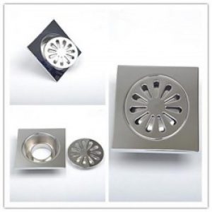 Bonde de drainage d’eau en laiton chromé