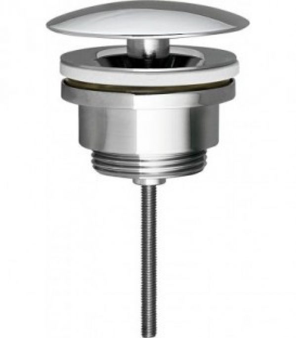 Bonde de lavabo 1 1/4&Prime; laiton laiton chromé, pour lavabo+bidet sans trou trop-plein