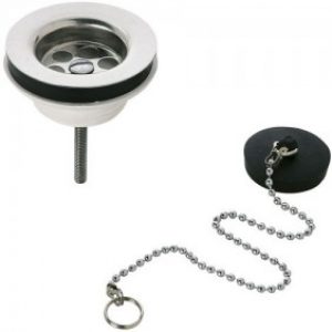 Bonde de Lavabo ou bidet – avec chainette et bouchon