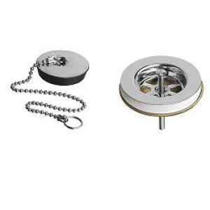 BONDE D’EVIER A CHAINETTE 1″1/2 LAITON OR ROSE BROSSE – CRISTINA ONDYNA PD00434