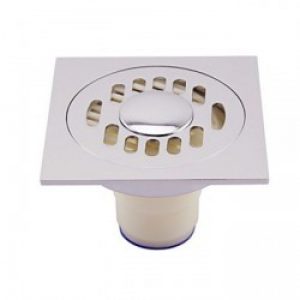 Bonde d’évacuation d’eau de style contemporain en laiton chromé