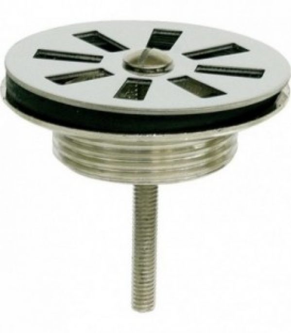 Bonde lavabo 1 1/4&Prime; DN32 chromee – diam 60mm plaque de tamis en inox