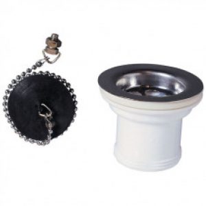 Bonde évier Ø50 mm à bouchon – Wirquin Pro 30720404