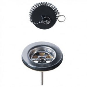 Bonde évier Ø60 mm à bouchon en laiton – Wirquin Pro 30720427