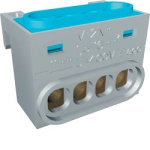 Bornier N 4 racc. IP2X – COFFRET DISTRIBUTION  HAGER GZ04N