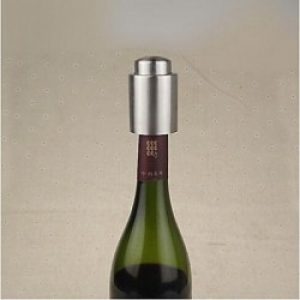 Bouchon de vin en acier inoxydable et silicone