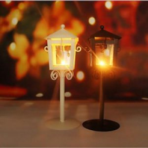 Bougeoir Chandelier en Fer avec motif artisanal , couleur unie