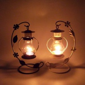 Bougeoir Chandelier en Fer, Classique pour décoration d’intérieur