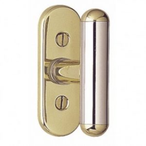 Bouton de fenêtre sur platine – laiton et acier inoxydable – LC 50