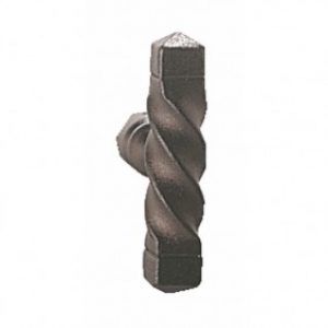 Bouton double en fer rustique – 1 portée – Bourgogne