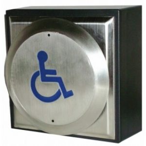 Bouton poussoir grand format à préhension facile