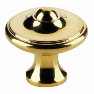 Boutons de meuble Lyonnais en laiton poli