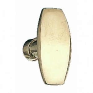 Boutons doubles – rectangle – laiton poli – 1 portée