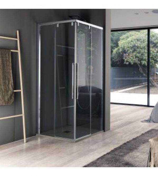 box de douche Accés d&rsquo;angle à quatre panneaux samo acrux