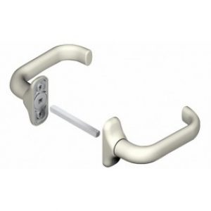 Béquilles doubles longues type Doli contrecoudées sur rosaces