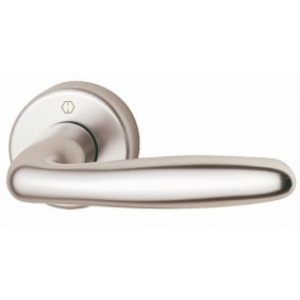 Béquilles doubles Verona sur rosaces, ton argent