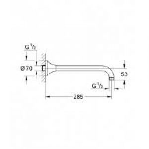 Bras de douche Grohe Grandera