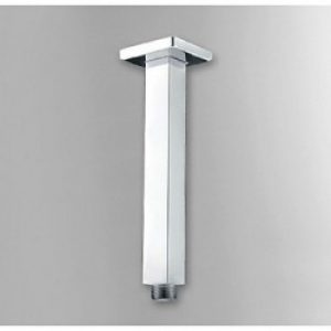 Bras de douche vertical de finition chromée – Longueur 20cm
