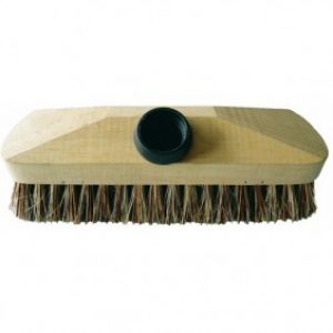 Brosse lave-pont – monture bois – avec douille à vis