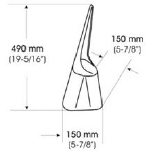 Brosse WC ABS blanche Medicolor Mediclinics