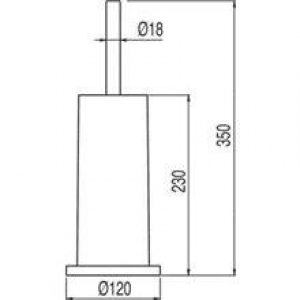 Brosse WC de sol MAX-TRES