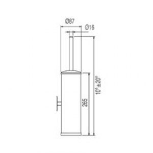Brosse WC murale CLASS-TRES