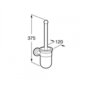 Brosse WC murale Hotels Classic Roca