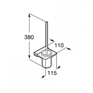 Brosse WC murale Nuova Roca