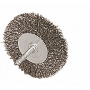 Brosses acier sur tige 6mm