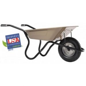 Brouette démontée 1 roue gonflée roulement à billes – 90 L BiBox Plus