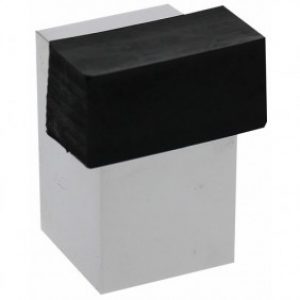 Butée de porte en laiton chromé – dimensions 25 x 37 mm  – type 3022