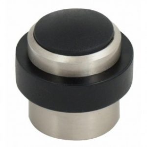 Butoir de sol aluminium creux finition inox – diamètre 37 x 36 mm