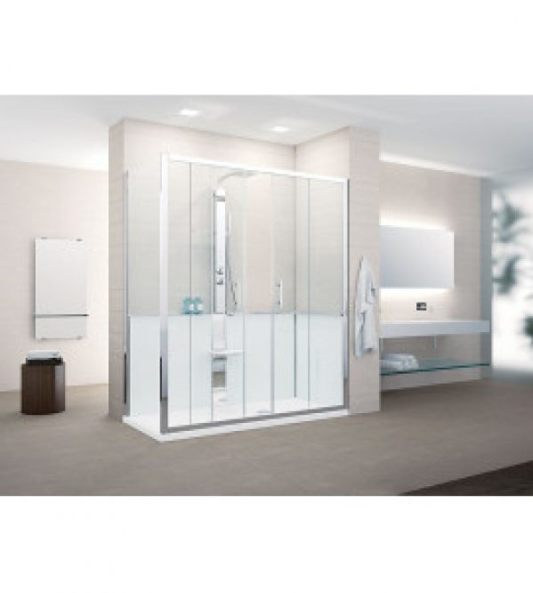 Cabine de douche à angle Design et modulable à volonté…