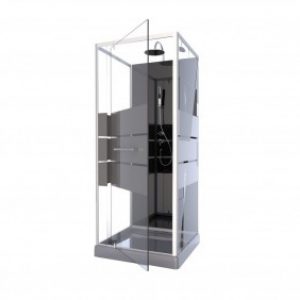 Cabine de douche Study – 3 dimensions – porte pivotante