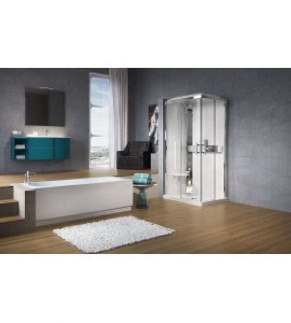 Cabines De Douche Paroi 1/4 De Cercle novellini Glax 3 A…