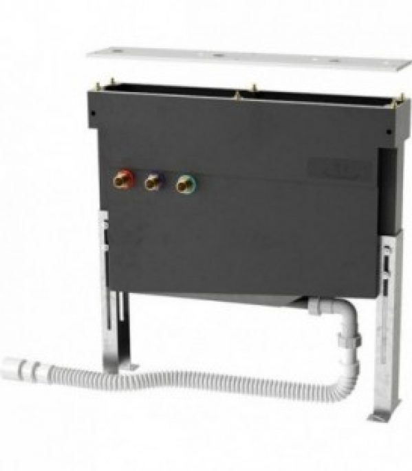 Cadre de monage pour 3-5 trous montage bord carrelage avec boite flexible + plaque support robinetterie