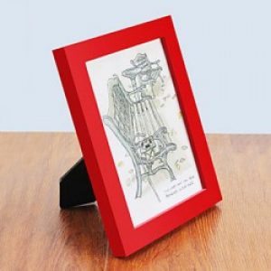 Cadre photo de style contemporain en bois