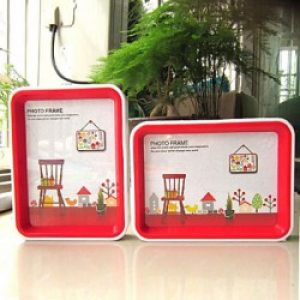 Cadre photo de style contemporain en plastique