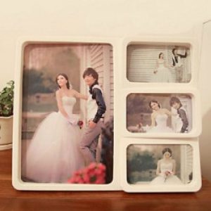Cadre photo de style contemporain pour mariage en acrylique