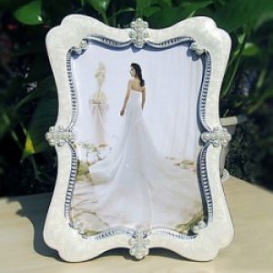Cadre photo de style contemporain pour mariage en plastique
