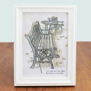 Cadre photo de style rustique en bois