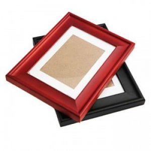 Cadre photo rectangulaire de style moderne en bois