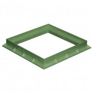 Cadre PVC anti-choc pour grille et tampon – VERT – FIRST-PLAST