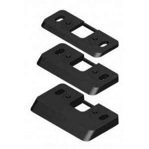 Cales pour gâche de sol – plate – pour crémone pompier – lot de 3